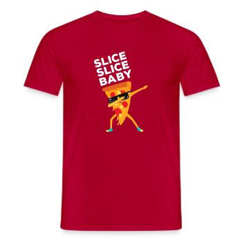 Slice Slice Baby-Tänzerin - Männer T-Shirt - Rot - Vorne - AI Model Male 178 dark (178cm)