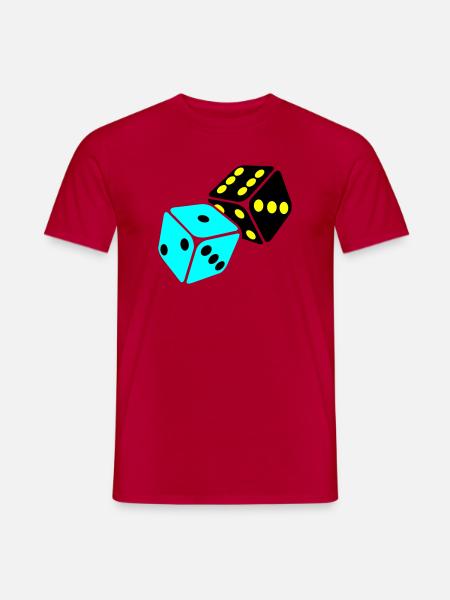 Neon Cube Playroom - Men's T-Shirt - red