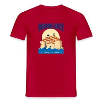 Dubrovnik Forever, Croatia Old Town Travel Memory - Männer T-Shirt - Rot - Vorne - AI Model Male 178 dark (178cm)