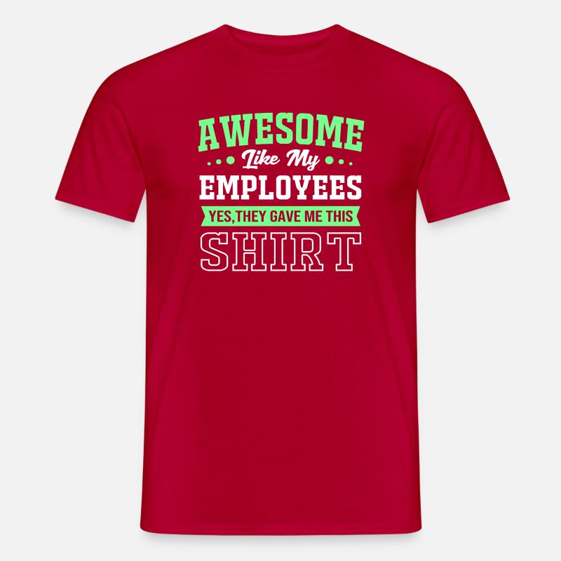 Mitarbeiter der Woche Mitarbeiter des Monats - Männer T-Shirt - Rot