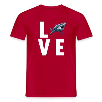 Megalodons Megalodon - Men's T-Shirt - red - Front - AI Model Male 178 dark (178cm)