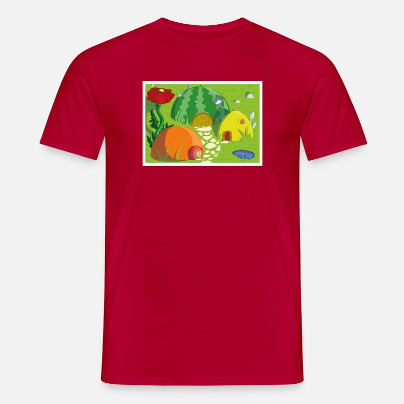 Obstdorf - Männer T-Shirt - Rot