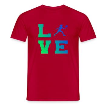 Padel Ausrüstung Geschenkidee für Padel Kurse Fans - Männer T-Shirt - Rot - Vorne - AI Model Male 178 dark (178cm)