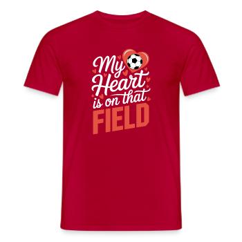 Soccer Sayings Soccer Player Funny Soccer Gift - Men's T-Shirt - red - Front - AI Model Male 178 dark (178cm)