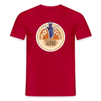 Giraffenroboter Sternkreis - Männer T-Shirt - Rot - Vorne - AI Model Male 178 dark (178cm)