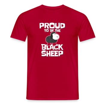 Abi Black Sheep Graduation Vintage - Men's T-Shirt - red - Front - AI Model Male 178 dark (178cm)