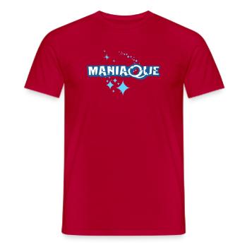 Manic - Men's T-Shirt - red - Front - AI Model Male 178 dark (178cm)