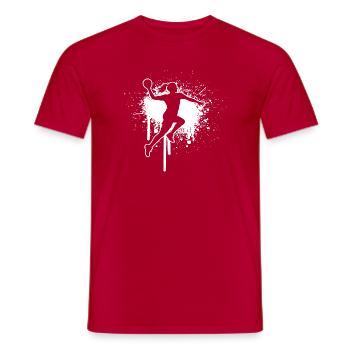 Geschenkidee für eine Handball-Fanin mit Ballsport - Männer T-Shirt - Rot - Vorne - AI Model Male 178 dark (178cm)