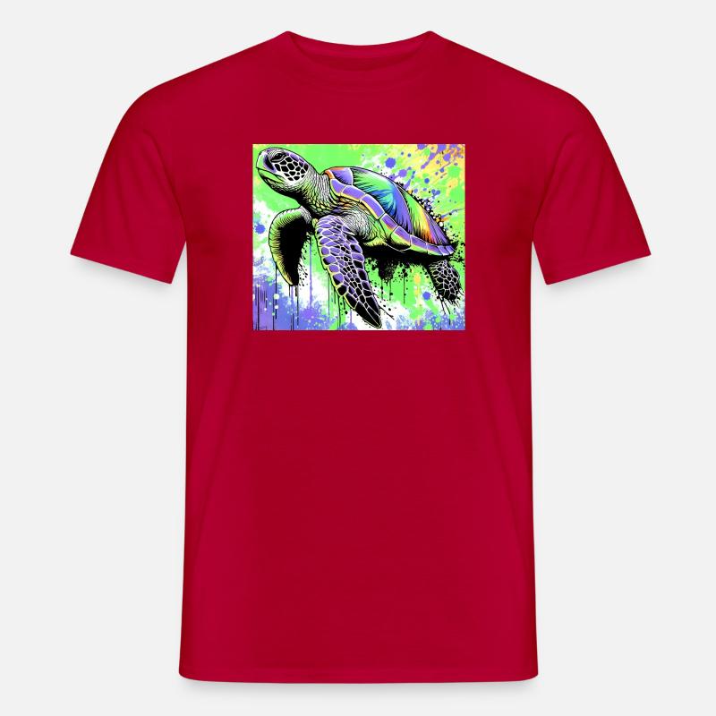 turtle - Men's T-Shirt - red