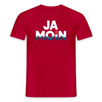 Ja Moin Norddeutschland Hamburg Gamer Meme Moin - T-shirt homme - rouge - Devant - AI Model Male 178 dark (178cm)