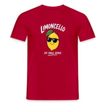 Lunettes de soleil Limoncello Chemise citron - T-shirt homme - rouge - Devant - AI Model Male 178 dark (178cm)