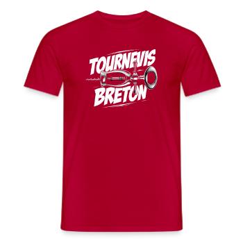 HUMOUR BRETAGNE  LE CODE BRETON CADEAU DROLE FETE - T-shirt homme - rouge - Devant - AI Model Male 178 dark (178cm)