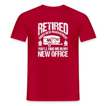 Camping Bonfire Camp Life Forest Camper - Men's T-Shirt - red - Front - AI Model Male 178 dark (178cm)