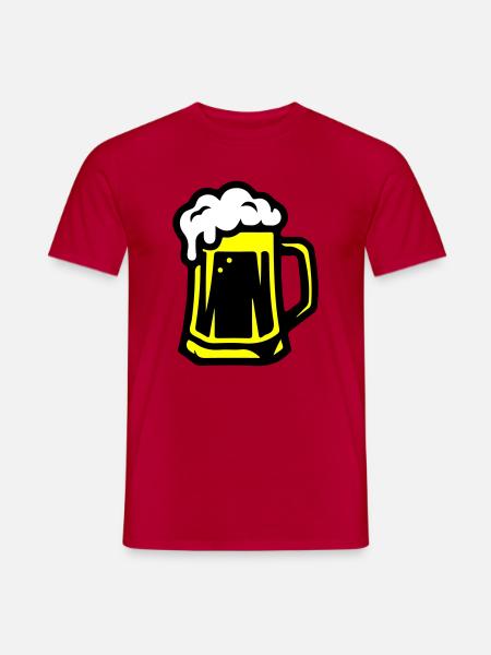 Beer Mug Beer Icon - Men's T-Shirt - red