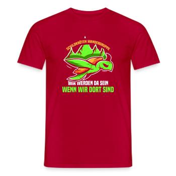 Schildkörten Wandergruppe Wander Bergsteiger - Männer T-Shirt - Rot - Vorne - AI Model Male 178 dark (178cm)