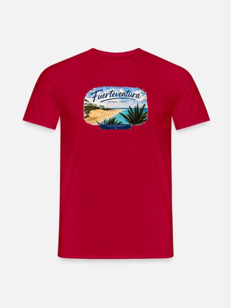 Fuerteventura Morro Jable Strand Design - Männer T-Shirt - Rot