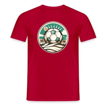 Football - T-shirt homme - rouge - Devant - AI Model Male 178 dark (178cm)