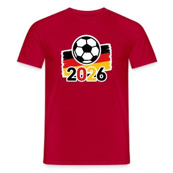 2026 Germany Flag - Men's T-Shirt - red - Front - AI Model Male 178 dark (178cm)