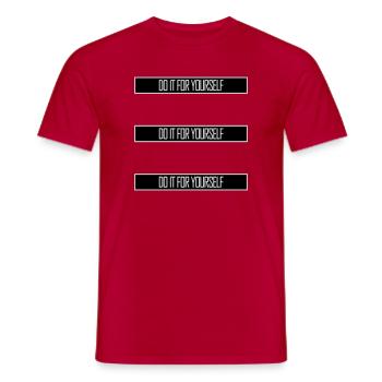 Do It For Yourself Inspirierend Selbstliebe Zitat - Männer T-Shirt - Rot - Vorne - AI Model Male 178 dark (178cm)