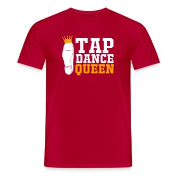 Claquettes - T-shirt homme - rouge - Devant - AI Model Male 178 dark (178cm)