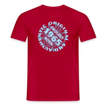 Terrain 1965 - T-shirt homme - rouge - Devant - AI Model Male 178 dark (178cm)