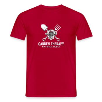 Tournesol de jardinage - T-shirt homme - rouge - Devant - AI Model Male 178 dark (178cm)