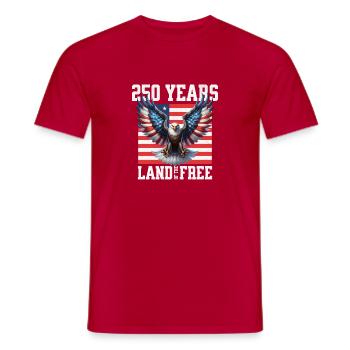 Fête de l’Indépendance - T-shirt homme - rouge - Devant - AI Model Male 178 dark (178cm)