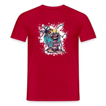 Ant Summer Holiday - Men's T-Shirt - red - Front - AI Model Male 178 dark (178cm)
