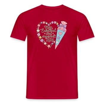Enkelkind Einschulung 2026 - Männer T-Shirt - Rot - Vorne - AI Model Male 178 dark (178cm)