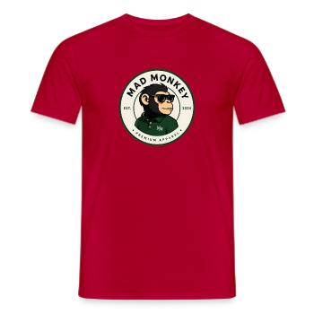 Mad Monkey Monkey Green Polo - Men's T-Shirt - red - Front - AI Model Male 178 dark (178cm)