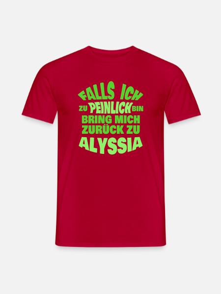 Geschenk für Alyssia - Männer T-Shirt - Rot