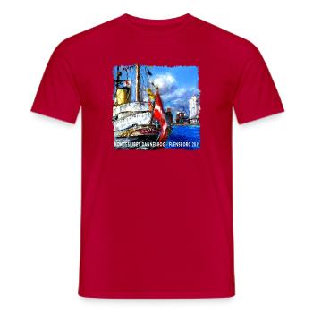Kongeskibet_dannebro - Männer T-Shirt - Rot - Vorne - AI Model Male 178 dark (178cm)