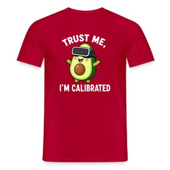 Dicto de joueur de comics aux légumes avocat - T-shirt homme - rouge - Devant - AI Model Male 178 dark (178cm)