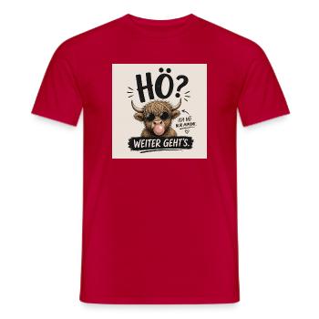 4BE94F53-F542-488C-82B8-4AA21F21DA8A - Männer T-Shirt - Rot - Vorne - AI Model Male 178 dark (178cm)