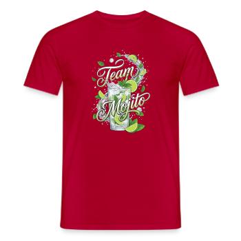 Bachelor Party Mojito Cocktail Bartender - Men's T-Shirt - red - Front - AI Model Male 178 dark (178cm)