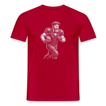 Rutherford B. Hayes American Football - Men's T-Shirt - red - Front - AI Model Male 178 dark (178cm)