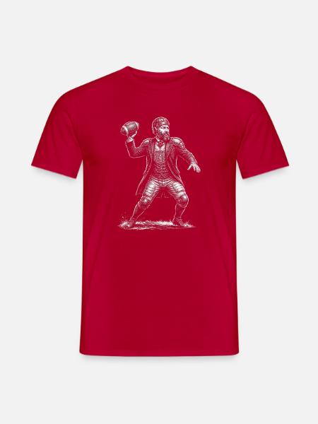 James A. American Football - Men's T-Shirt - red