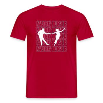 Musique Swing Swing - T-shirt homme - rouge - Devant - AI Model Male 178 dark (178cm)