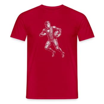 Millard Fillmore American Football  - Männer T-Shirt - Rot - Vorne - AI Model Male 178 dark (178cm)