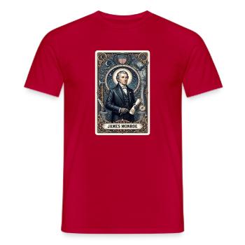James Monroe Tarotkarte - Männer T-Shirt - Rot - Vorne - AI Model Male 178 dark (178cm)