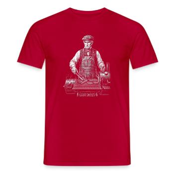 William Henry Harrison Barbecue - T-shirt homme - rouge - Devant - AI Model Male 178 dark (178cm)