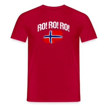Norvège des fjords Norge Navire scandinave ro-viking - T-shirt homme - rouge - Devant - AI Model Male 178 dark (178cm)