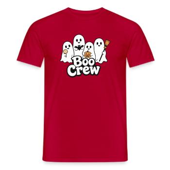 Boo Crew Halloween Ghosts - T-shirt homme - rouge - Devant - AI Model Male 178 dark (178cm)