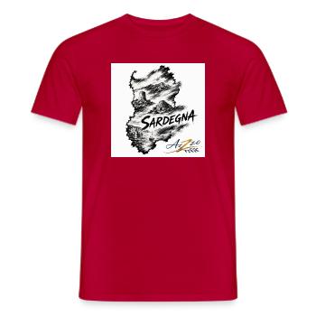 Azzo Sardegna  - Männer T-Shirt - Rot - Vorne - AI Model Male 178 dark (178cm)