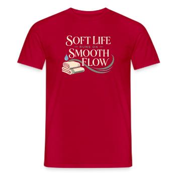 Lymphsystem Lymphdrainage Wellness Geschenk - Männer T-Shirt - Rot - Vorne - AI Model Male 178 dark (178cm)