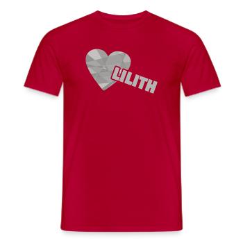 Herzchen Lilith - Männer T-Shirt - Rot - Vorne - AI Model Male 178 dark (178cm)