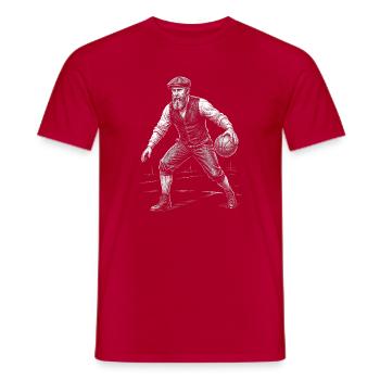 Rutherford B Hayes Basketball  - Männer T-Shirt - Rot - Vorne - AI Model Male 178 dark (178cm)