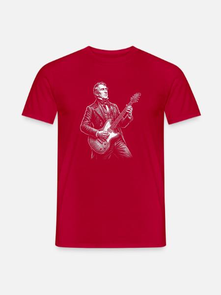 William Henry Harrison Guitar - Men's T-Shirt - red
