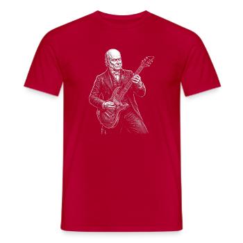 Guitare John Quincy Adams - T-shirt homme - rouge - Devant - AI Model Male 178 dark (178cm)