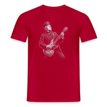 Millard Fillmore Gitarre - Männer T-Shirt - Rot - Vorne - AI Model Male 178 dark (178cm)